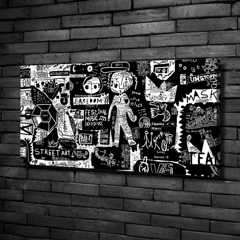 Graffiti - No Frame Print on Canvas