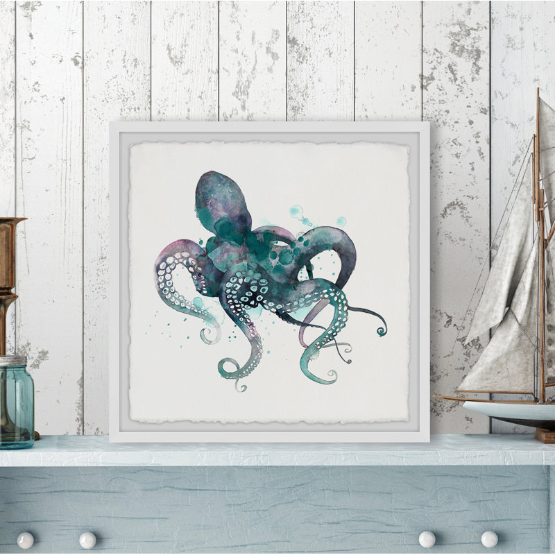 Tentacles I - Single Picture Frame Print, 41cm H x 41cm W x 3.81cm D