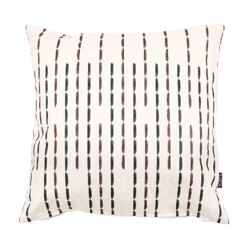 Stripe Print Indoor-Outdoor Cushion, Multicolour