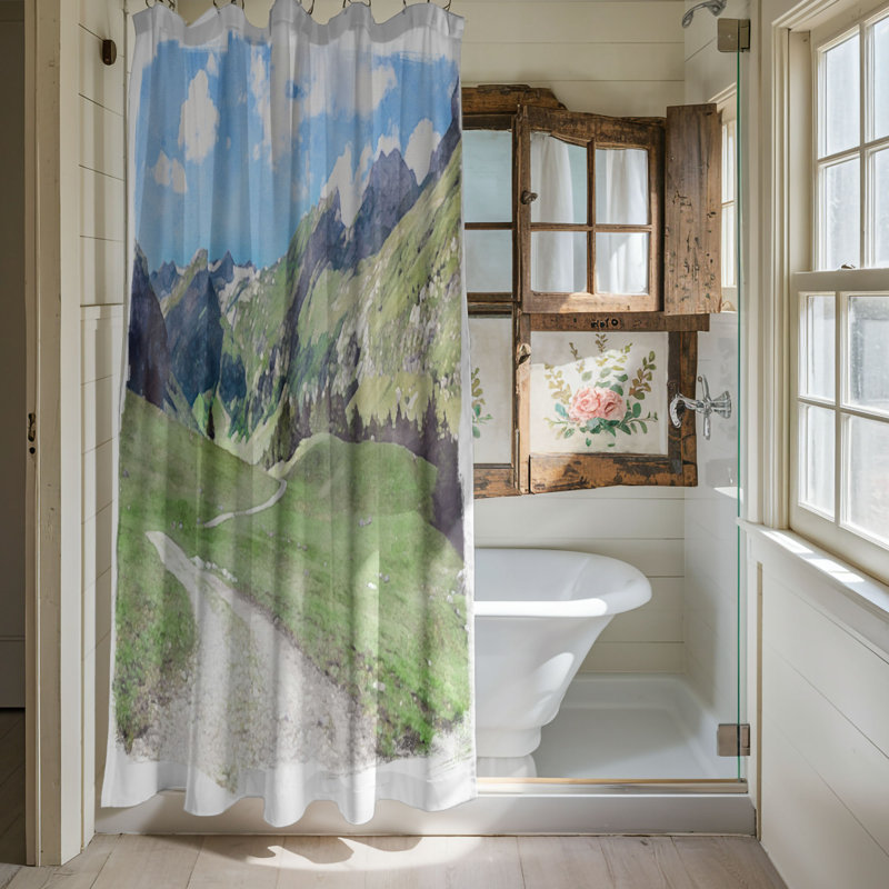 Penning Shower Curtain, 74"H x 71"W