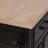 K&K 56.5'' Kitchen Island with Drop Leaf, Power Outlet, Embossed Vertical Stripe Rolling Kitchen Cart on Wheels with 4 Doors , 5 Deep Drawers and Adjustable Shelves, for Kitchen, Dining Room, Black-456290366