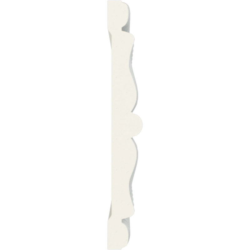 Feuille Endurathane avec rail de chaise de jeu de fléchettes, H 4 1/2 po x P 5/8 po x L 94 1/2 po, (répétition de 1 1/4 po), apprêté en usine (paquet de 2)