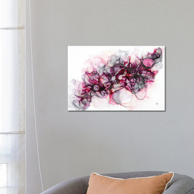 Reproduction d’art sur toile rose éléphant dans la pièce par Jamie Pomeranz