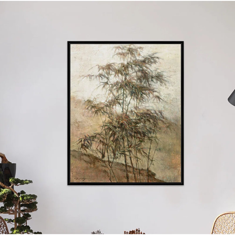 Triumph Framed Oil Painting Print Canvas, Black