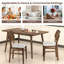 Ensemble de 2 chaises de cuisine en tissu d'ameublement Farmhouse-1287485635