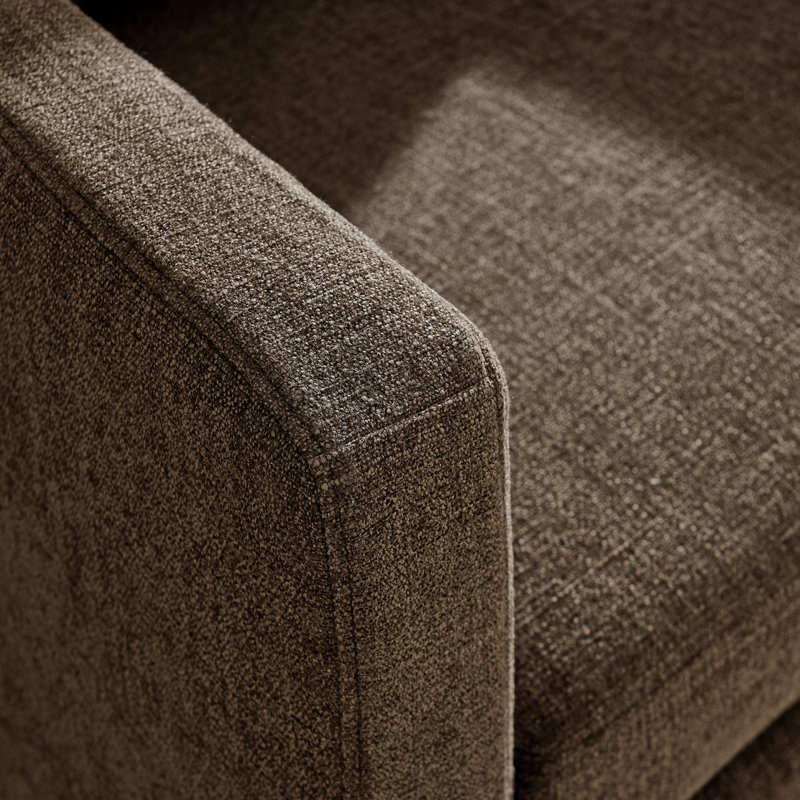 Fauteuil pivotant recouvert de tissu Serene, Tissu moka