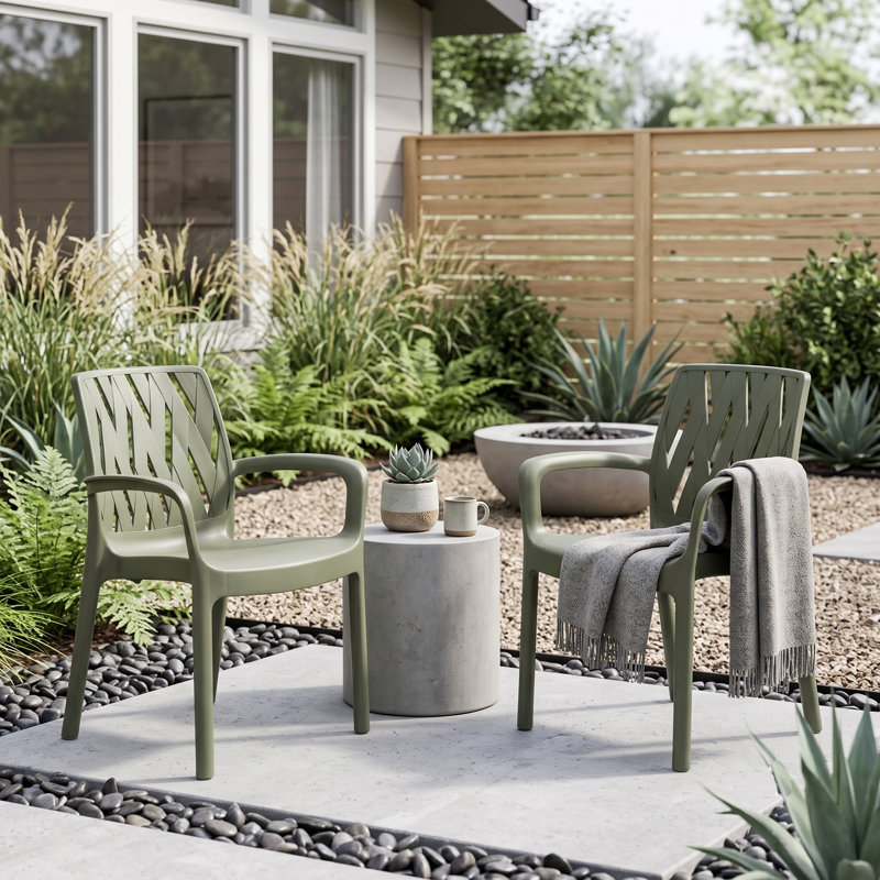 Stackable Outdoor Patio Dining Armchair