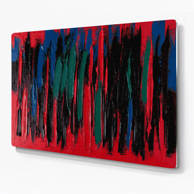 «Neo Expressionism 6», art mural en métal noir