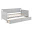 Lit de jour simple en bois de pin avec deux tiroirs de rangement-1651408509