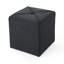 Cube - Repose-pieds confortable gris anthracite 17 po x 16,5 po x 16,5 po sans assemblage