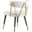 Aarhus Upholstered Gold Metal Side Chair -1180753885