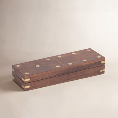 Sagebrook Home Wooden Dominoes Box Set