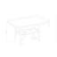 Table de bar brune D4355