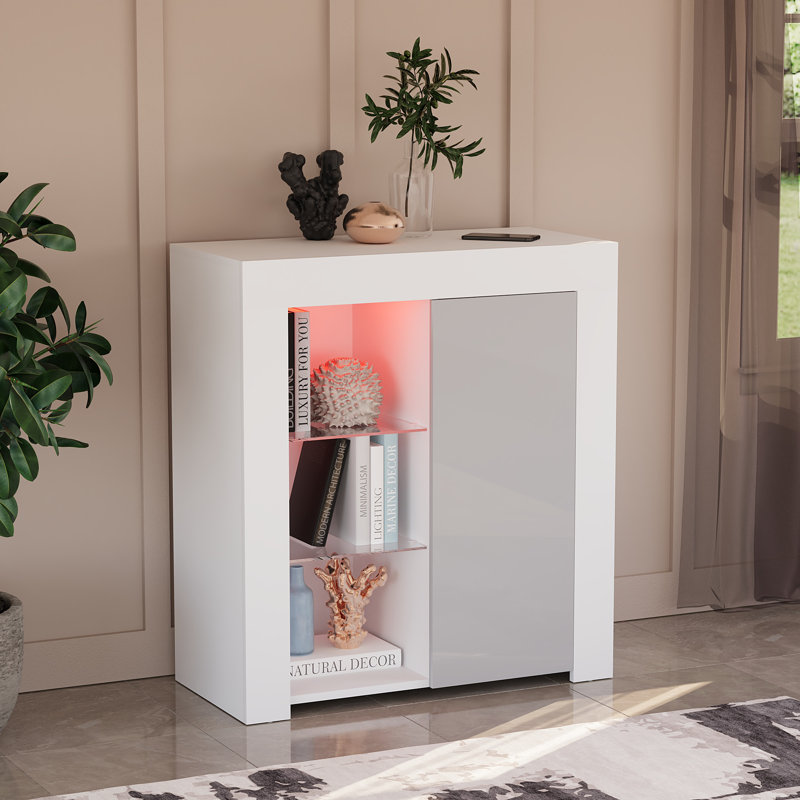 Muskoka 75cm Sideboard, White/Grey