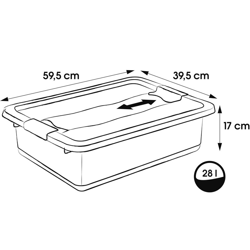 Keeeper Plastic Decorative Bin