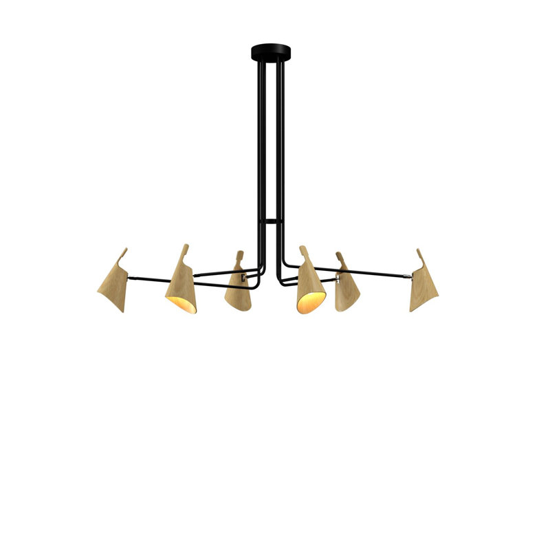 Chandelier, Sand, 43.11" H x 39.76" W x 25.79" D, 4