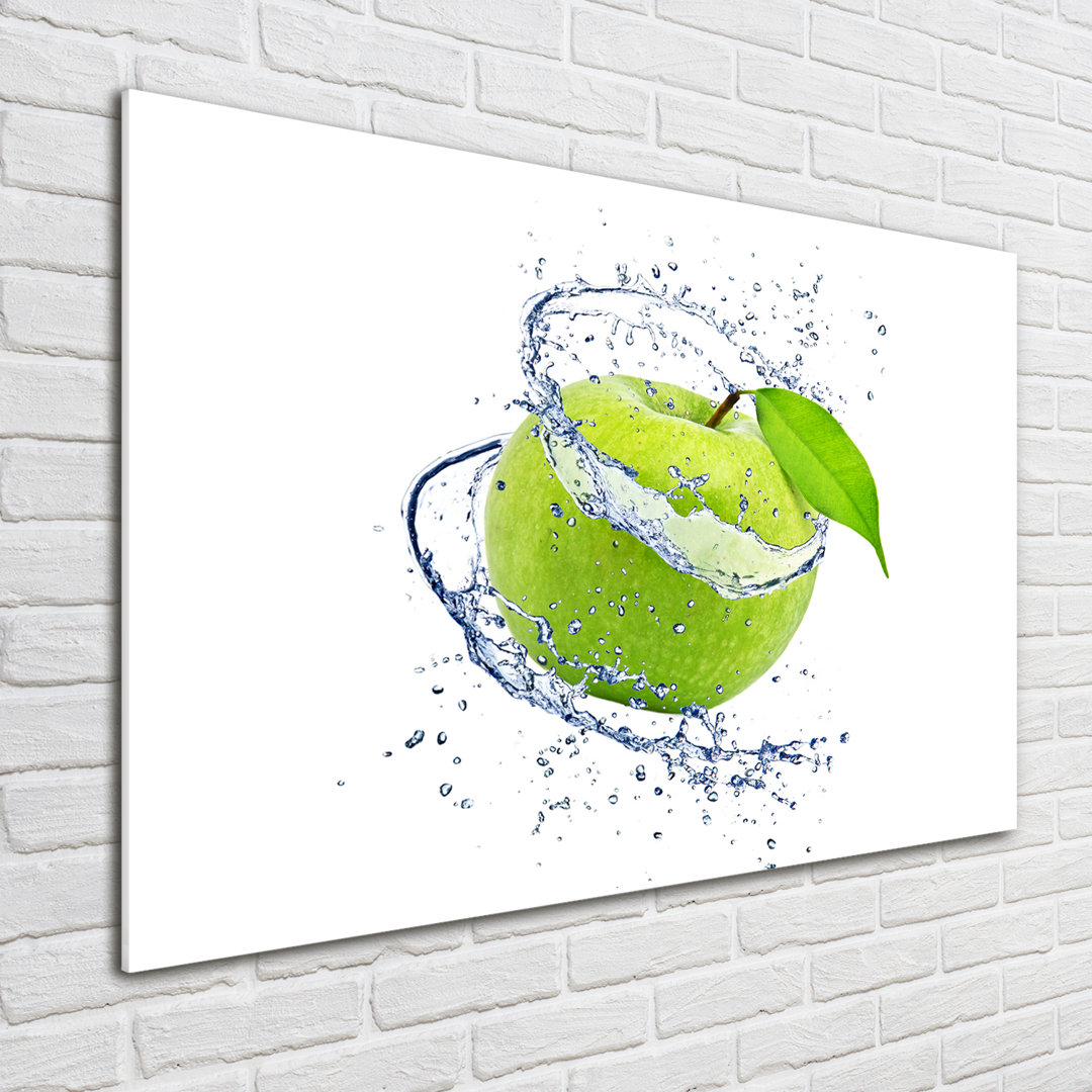 Glasbild Green Apple