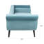 Chaise longue avec accoudoirs à volutes attrayants, assise spacieuse et stable, rembourrage en éponge, coussin confortable, pied en bouleau conique, P 29,21 po x l 69,93 po, H 29,93 po, fauteuil luge classique, siège en mousse haute,-1699704093