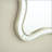 Wave-Shape PU Mirror with Gold Frame in Light Luxury Style