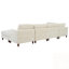 Canapé modulaire en U avec repose-pieds