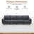 4-Seater Modular Corduroy Sectional Sofa with Hidden Storage & Removable Ottoman – Plush, Comfortable Living Room Seating for Family, Apartment, or Open-Plan Spaces-584397103