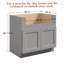 Armoire de base pour évier de cuisine prête à assembler-125877364-125877360