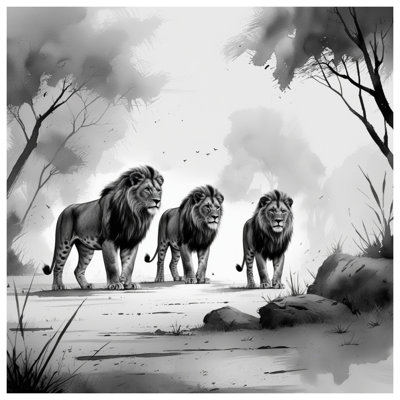 Three Lions Walking Blankets