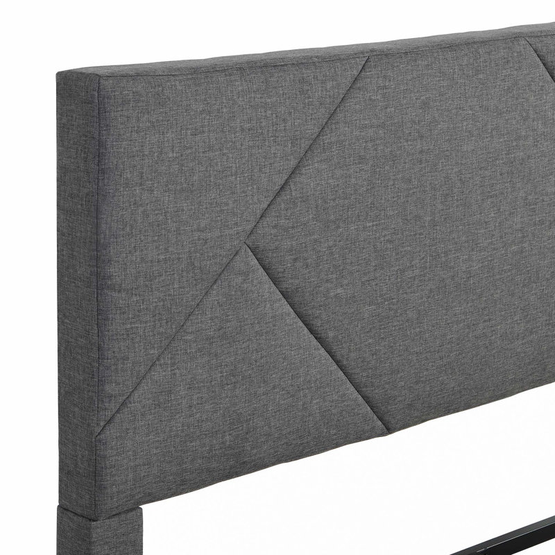 Upholstered Platform Bed Frame With Headboard