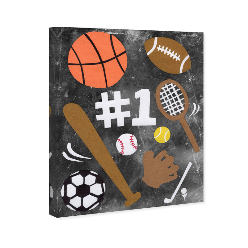 Art sur toile Ellison Sports Fan, H 20 po x l 16 po x P 1,5 po