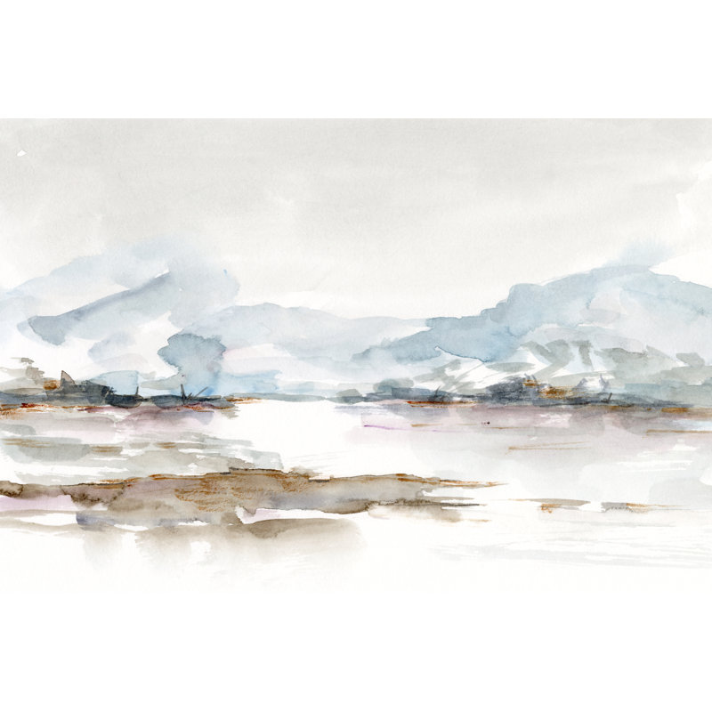 Across The Marsh I by Ethan Harper - Wrapped Canvas Painting, 30 cm H x 46 cm W, Wrapped Canvas