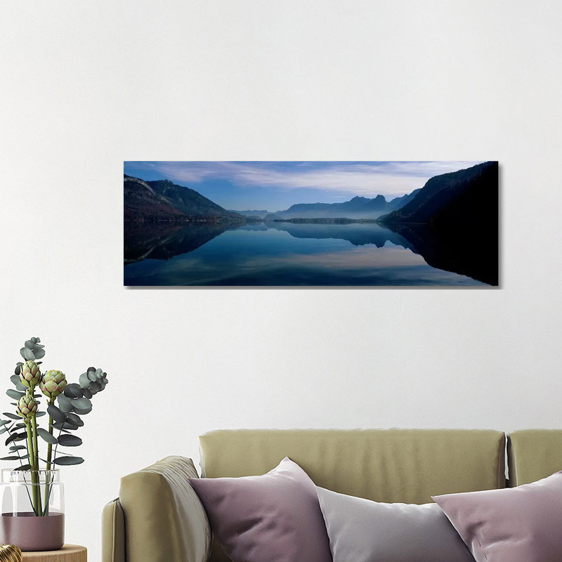 St. Wolfgangsee And Alps Salzkammergut Austria - Wrapped Canvas Panoramic Print, 121.92 cm H x 40.64 cm W x 1.91 cm D