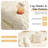 74.8" Faux Fur Upholstered Sleeper Sofa Couch-1088799768