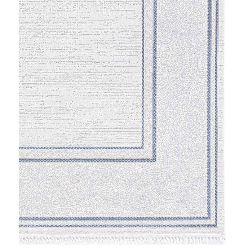 Tencel Striped Indoor Rug, Rectangle 5'3" x 7'7"