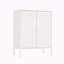 Armoire d'appoint 32 "en métal blanc