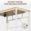 Petit bureau d'ordinateur pliable pour ordinateur personnel