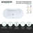 Kingston Brass Aqua Eden 55-Inch Acrylic Oval Double Ended Freestanding Tub With Drain-104561615
