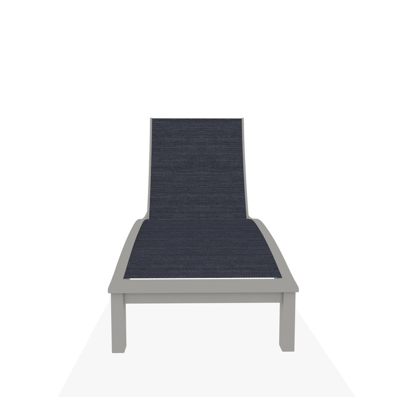 Bazza Outdoor Chaise Lounge, Breeze, Snow