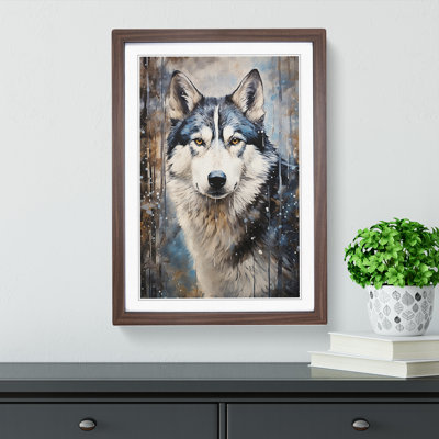 Husky Contemporary - Framed Print