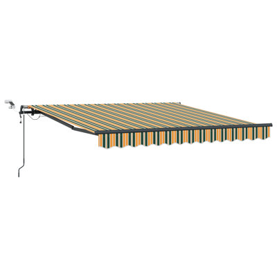 Ebern Designs Polyester Cover Retractable Patio Awning