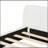 Full Size Cozy White Bouce Upholstered Bed