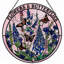 Panneau de vitrail 12 "H Flowers-450425769