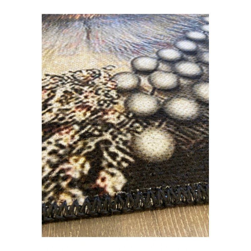 Cat Figured Carpet, Novelty 2'8" x 2'8"