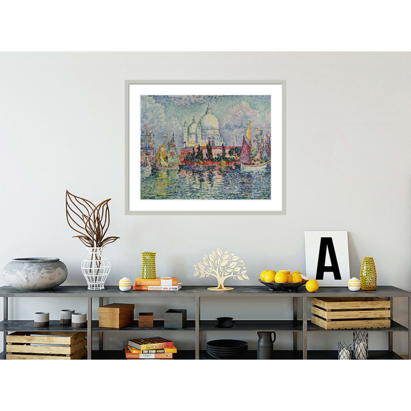 La Salute par Paul Signac - estampe numérique encadrée, 33.5" H x 40.05" W