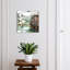 Key storage box, Opens to the left, 30x30x5, White, A picturesque mountain landscape with a lake, 