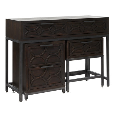 Crédence de bureau en bois massif Amata
