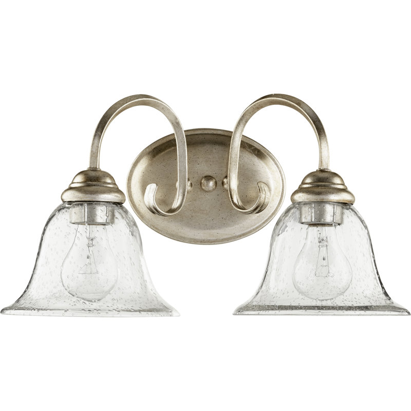 Bernardston 2 - Light Dimmable Vanity, Aged Silver Leaf