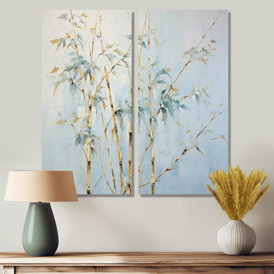 Blue Zen Moment Bamboo - Traditional Wall Decor