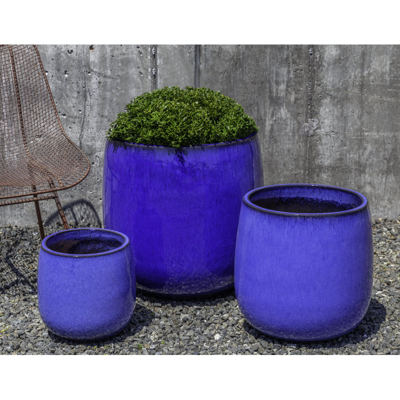 Potrero Handmade Planter, Riviera Blue