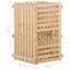 Caisse en bois massif VidaXL