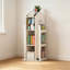 Bibliothèque rotative à 4 niveaux avec pivotement à 360 °, rangement spacieux pour les livres et les jouets, idéale pour les chambres d'enfants et les espaces de vie-131663099